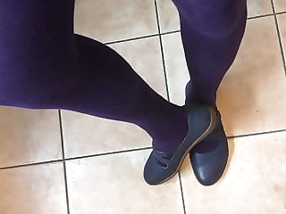 Ballet Flats with Pantyhose 1