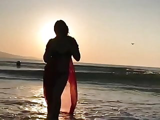 Beauty in the sunset fuckning whore