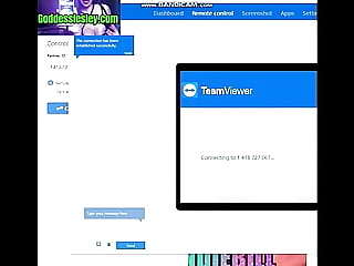 Teamviewer domination for a fag's phone by a Goddess Lesley