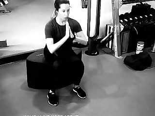 Ashley Tisdale working out